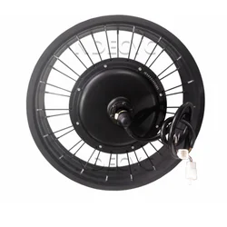 NBpower 170/190mm Dropout 48-96V 3000W 5000W Motor Wheel Fat Bike Motor Whee Black Fat Bike Motor Wheel for 20x4.0 24x4.0 26x4.0