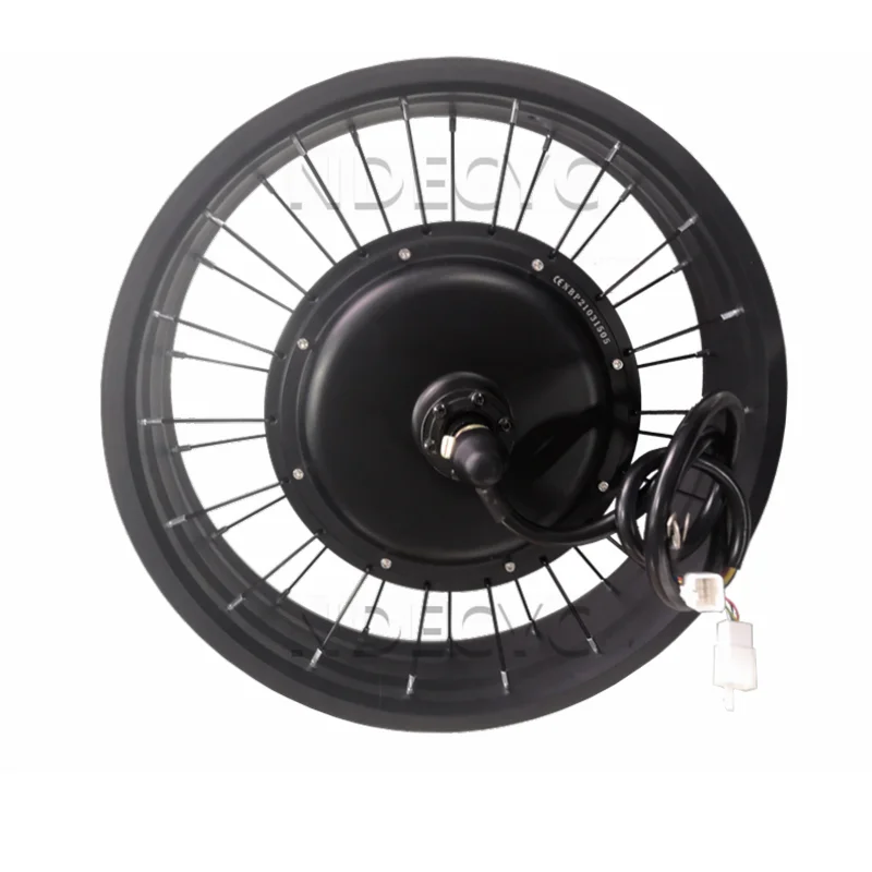 US Stock NBpower 170/190mm Dropout 48-96V 3000W 5000W Motor Wheel Black Fat Bike Motor Wheel for 20x4.0 24x4.0 26x4.0 