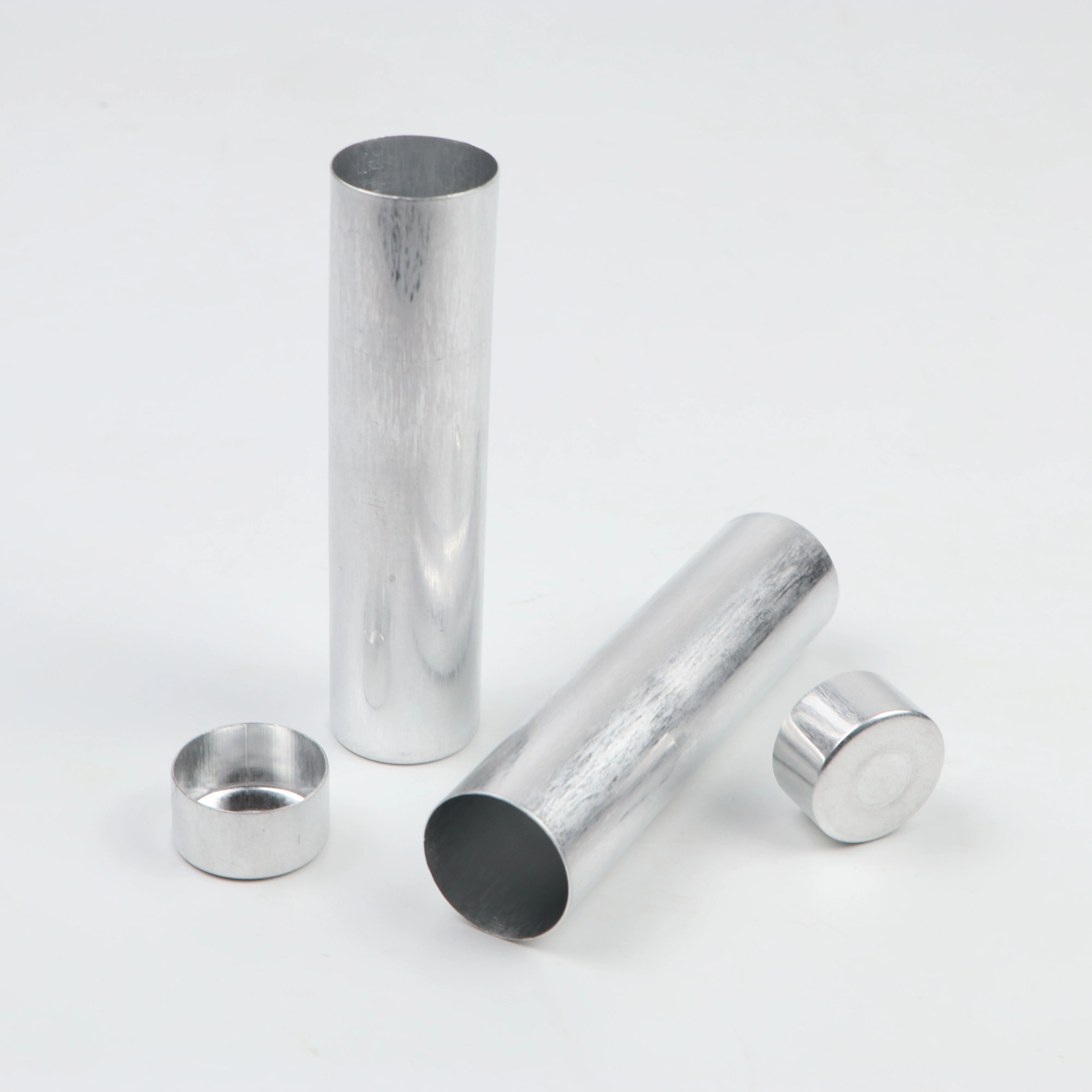 

100PCS/Lot OD25*100mm Dental Lab Aluminum Empty Tube Cartridges with Cover for Flexible Valplast Denture Teeth Material