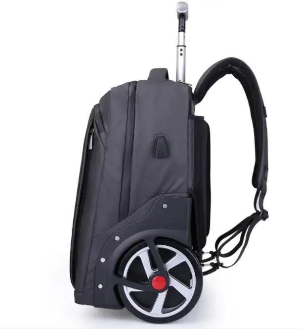 Men Travel trolley bag Rolling Luggage backpack bags on wheels wheeled backpack for Business Cabin carry on luggage bag wheels