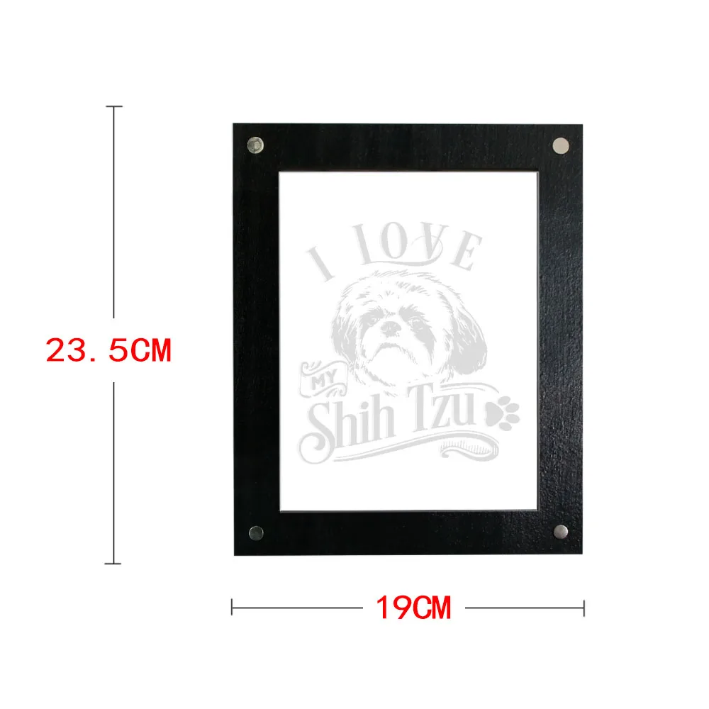 I Love My Shih Tzu สุนัขสิงโตภาพลวงตาโคมไฟเบญจมาศสุนัข LED จอแสดงผลของเล่นสุนัข