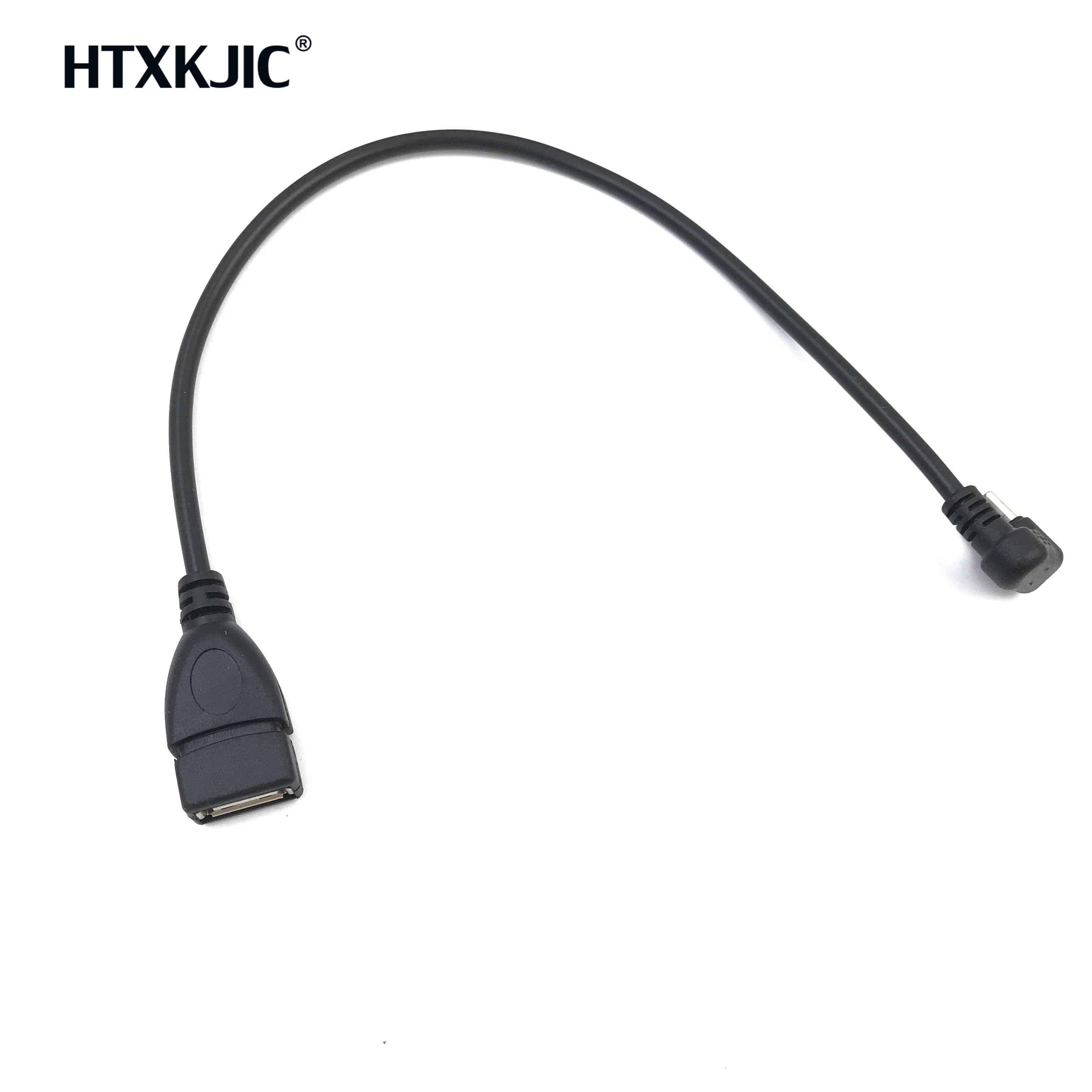 180 graus acima para baixo do ângulo usb 3.1 tipo c macho para usb2.0 usb 3.0 5bbps otg USB-C cabo conversor de transmissão dados 25cm