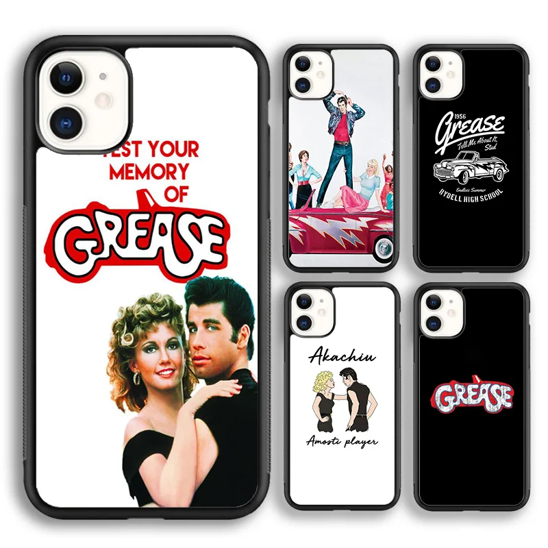 Krajews Grease Brillantine Vintage Movie Art Phone Case For iPhone 15 SE2020 14 6 7 8 plus XR XS 11 12 13 pro max coque Fundas