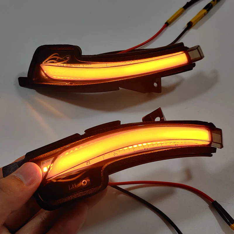 For Ford Mustang 2015-2022 Sequential Rear View Mirror Indicator Blinker LED Turn Signal Lights Strips Kit