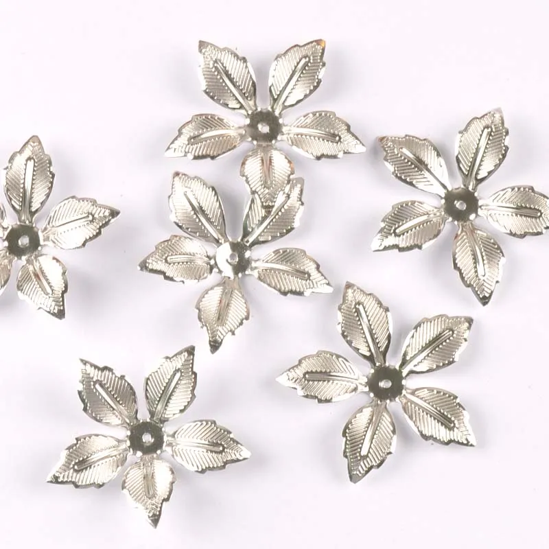 20pcs Silver Filigree Wraps Flower Connectors DIY Jewelry Findings Vintage Metal Crafts handicraft home Decoration ykl0762-10