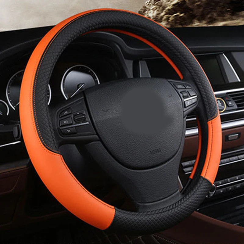 

Slip Accessories Car Steering Wheel Cover Pu Leather 38cm Universal Until