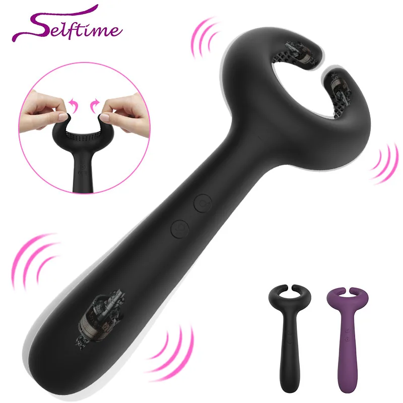 Powerful Rabbit Vibrators for Women & Men G-Spot Dildo Vibrator Sex Toys for Couples Female Clitoris Vagina Stimulator Massager