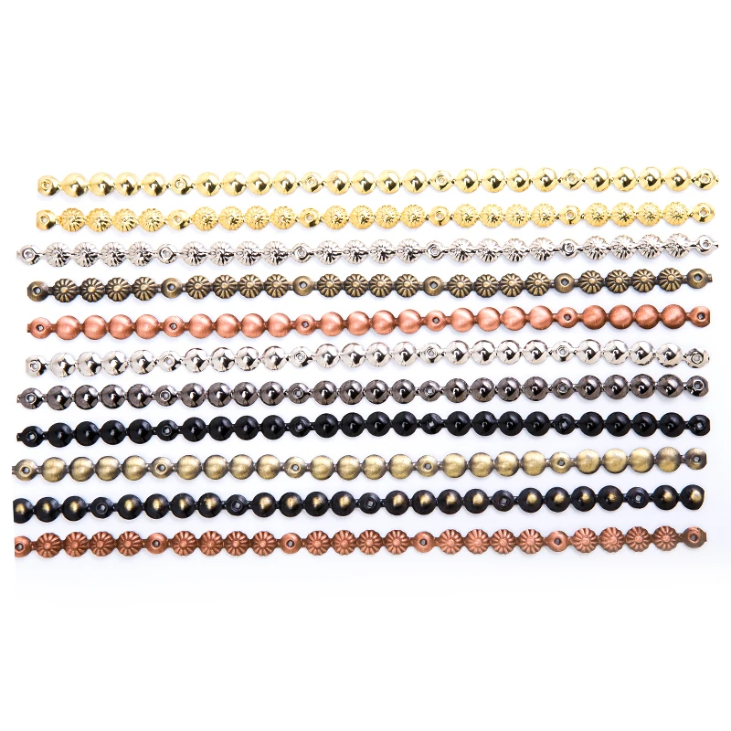 4Meter/Lot Upholstery Nail Strips 11mm Brass Nickel Bronze Decorative Nail Trims Tapes, Brass Tape Tacks Sofa Bedside Chair Nail