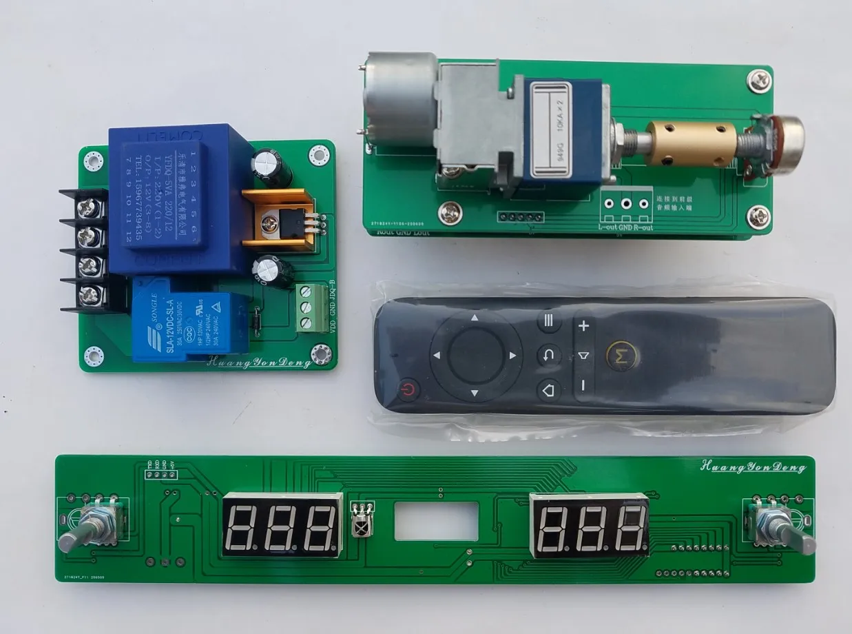 

Assembled Hi-end 100 steps Remote volume control board ALPS motor potentiometer relay volume preamp board