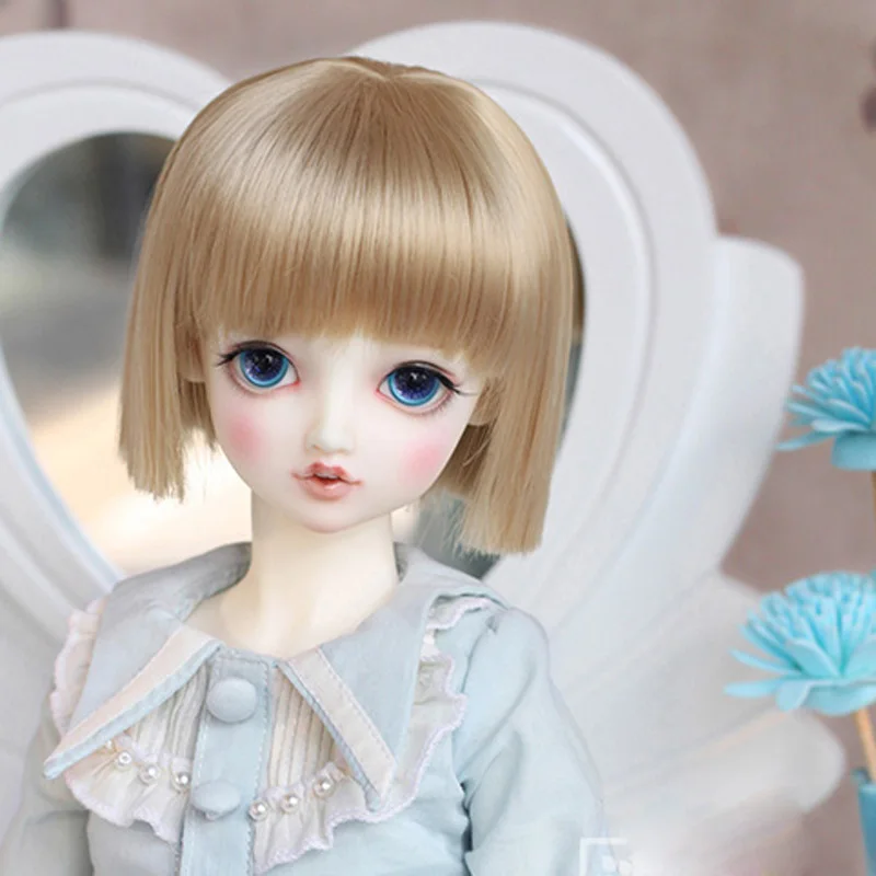 

New Arrival 1/3 1/4 1/6 1/8 Cute Short Hair High Temperature Wire BJD Wig Accessories