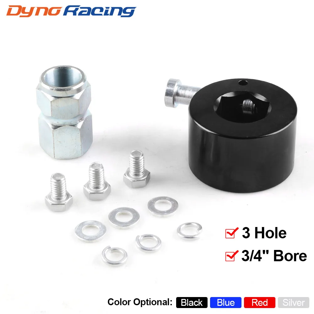 3/4inch Shaft or 360 Pull Ring Universal Aluminum Steering Wheel Quick Release Disconnect Hub For 3 hole steering wheels.