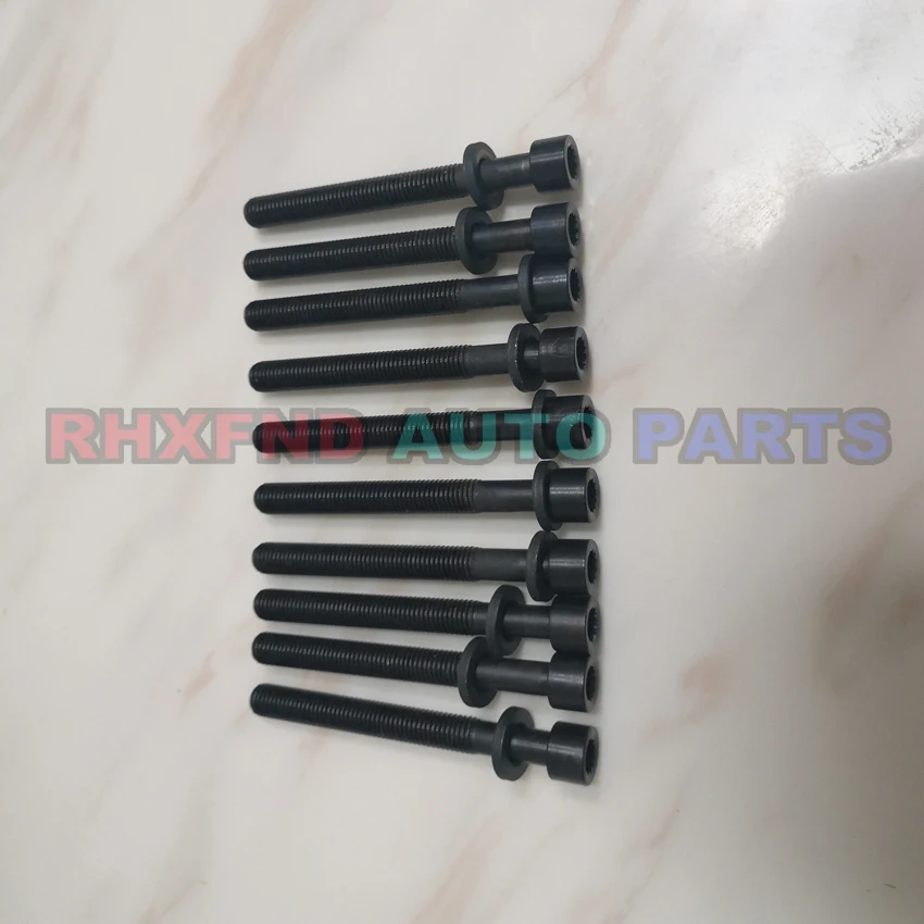 10pcs engine cylinder head bolt nut 1W 1V CR CS CY JK JP JR JX ME MF RA SB for VW POLO COUPE D GOLF D / TD PASSAT D / TD DASHER