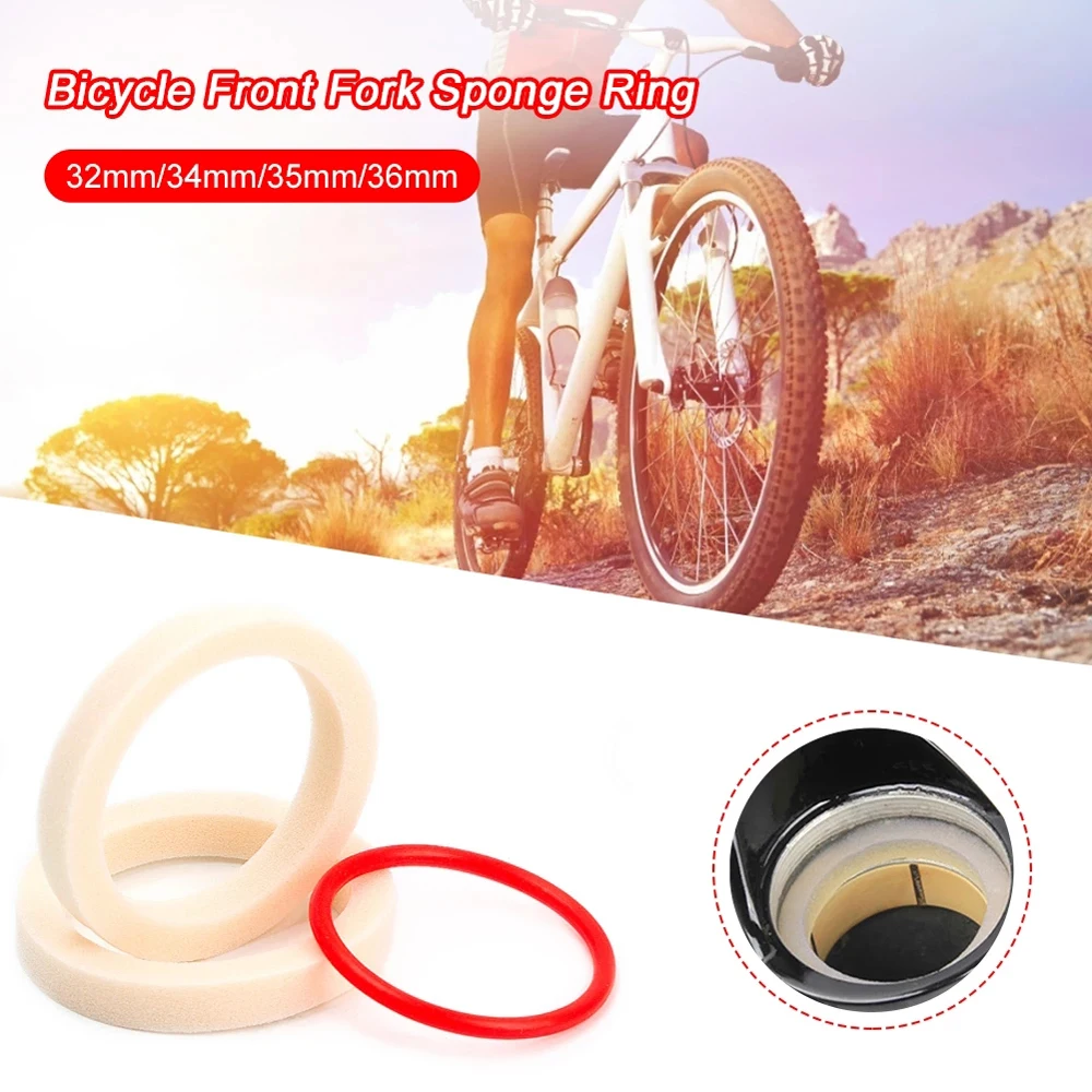 

32/34/35/36mm Itinerary O-ring Red Circle Bike Suspension Fork Bicycle Fork Sponge Ring Bicycle Fork Oil Sponge Oil Sealed Foam