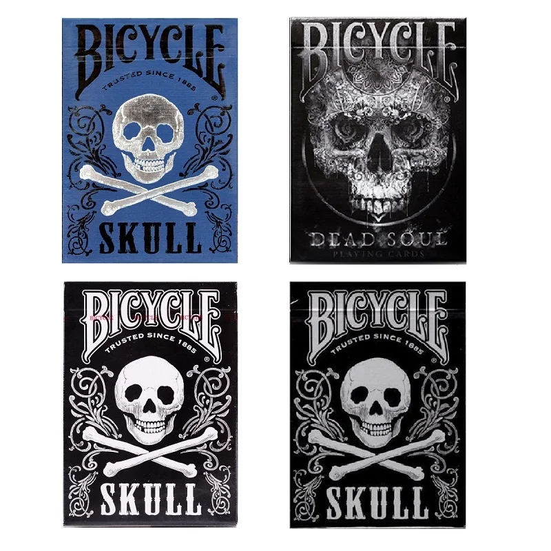 Bicycle Skull Series Playing Cards Poker Size USPCC Halloween Ghost Theme Deck Magic Cards Magic Tricks Props for Magician