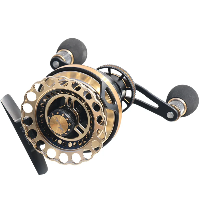 Full Metal DSB65 Raft fishing Micro-lead wheel Speed ratio 3.6:1 Anti seawater 11BB Fishing reel Carbon rocker