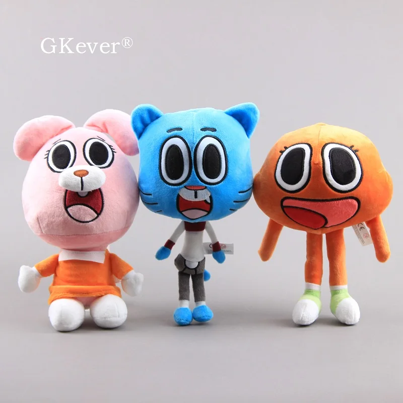 

26cm Cartoon Anime Amazing World Plush Toys Doll Peluche Cute Cat Bunny Stuffed Toy Baby Kids Christmas Birthday Gift