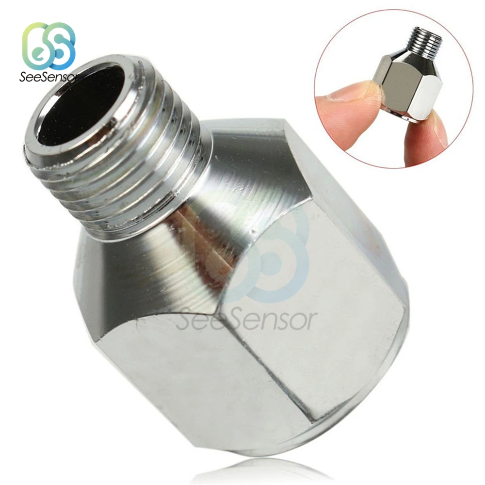 1/4\'\' BSP Female to 1/8\'\' BSP Male Airbrush Air Hose Adapter Connector Spray Pen Transfer Connecter Quick Coupler Pipe Fittings