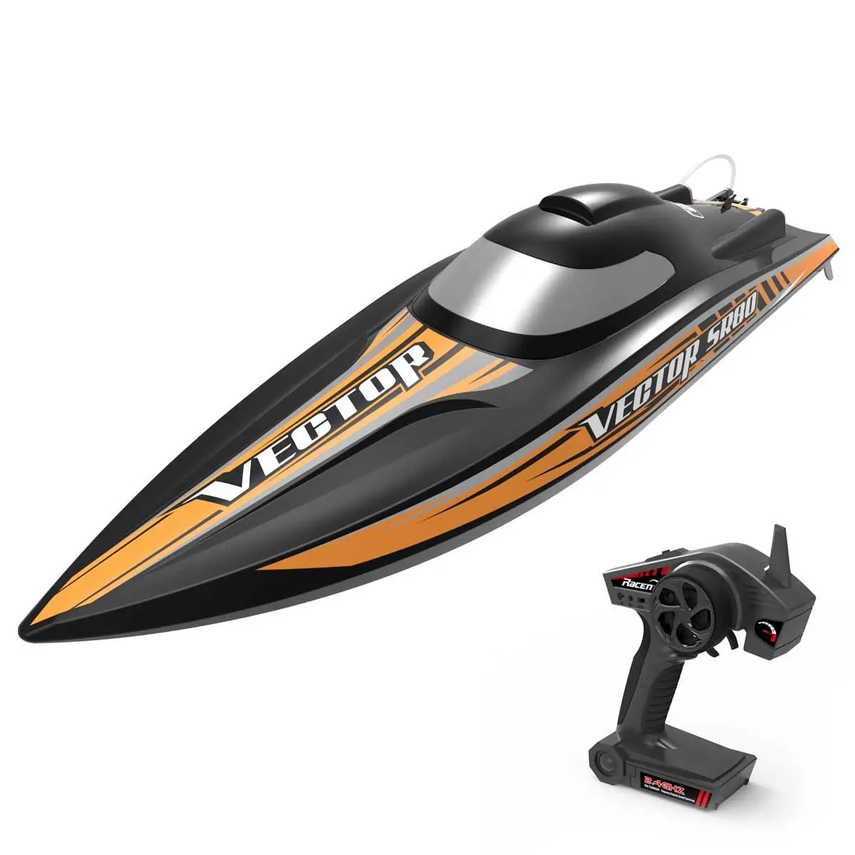 Volantex RC Boat Vector SR80 798-4 45mph High Speed Racing Ship With Auto Roll Back Function And ABS Plastic Hull RTR