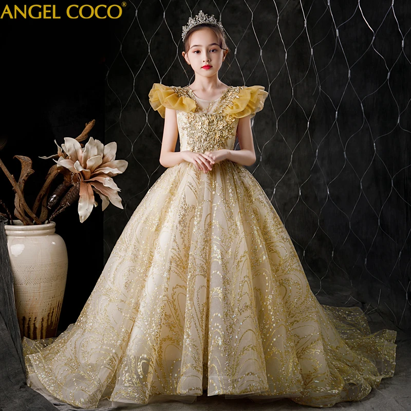 

Girls Dress Christmas Elegant Princess Dress Kids Dresses For Girl Costume Children Wedding Party Dress 15 Year vestido infantil