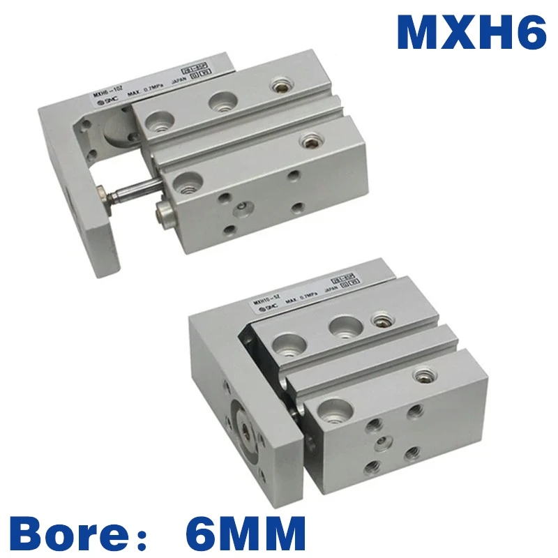 MXH SMC Compact Slide Cylinder Pneumatic MXH6-5 10 15 20 25 30 40 50 60 Double Acting MXH6-5Z 10Z 15Z 20Z 25Z 30Z 40Z 50Z 60Z