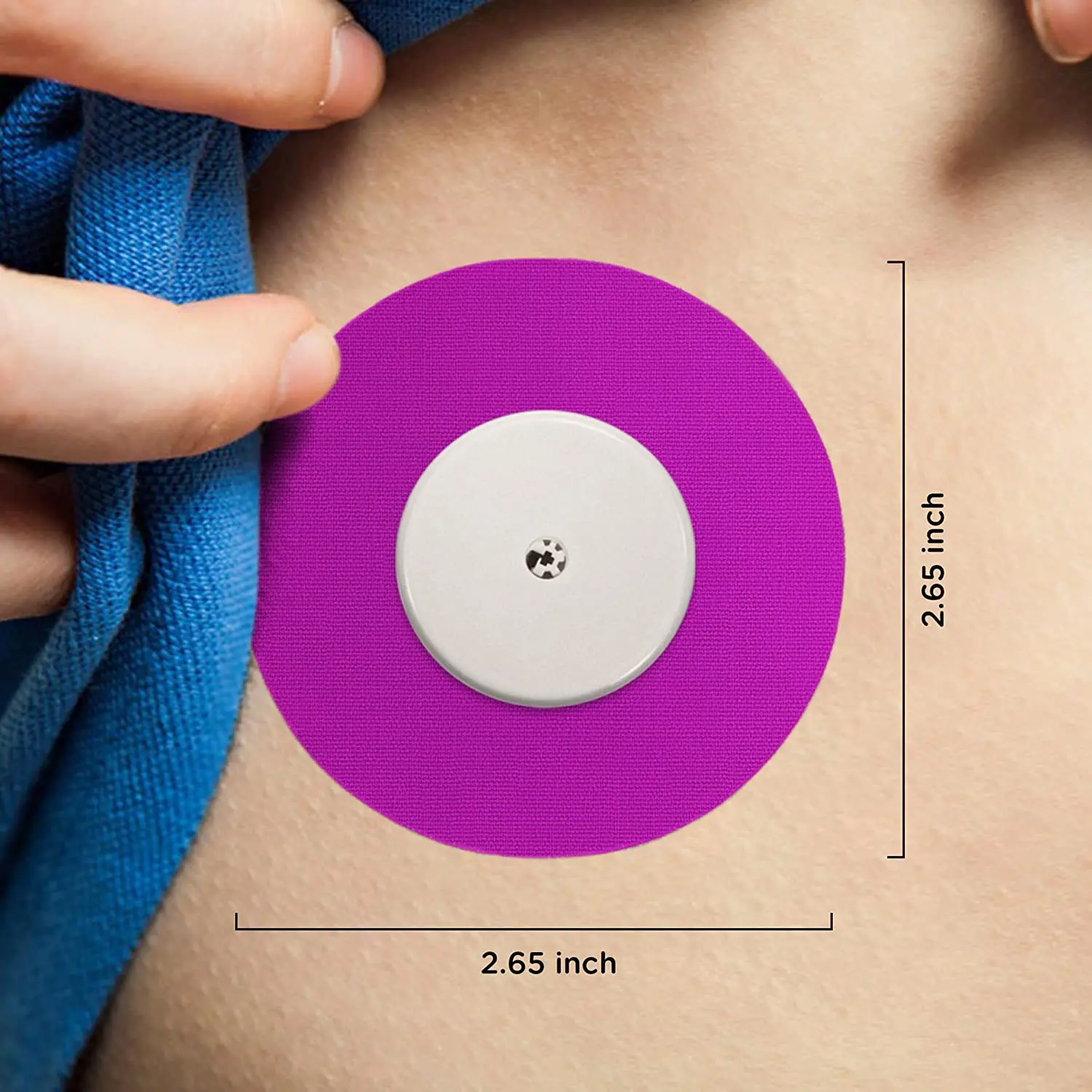 25 قطعة لكل حزمة Ptach لاصق التصحيح لاصق مقاوم للماء ، CGM الشريط خيارات متعددة الألوان