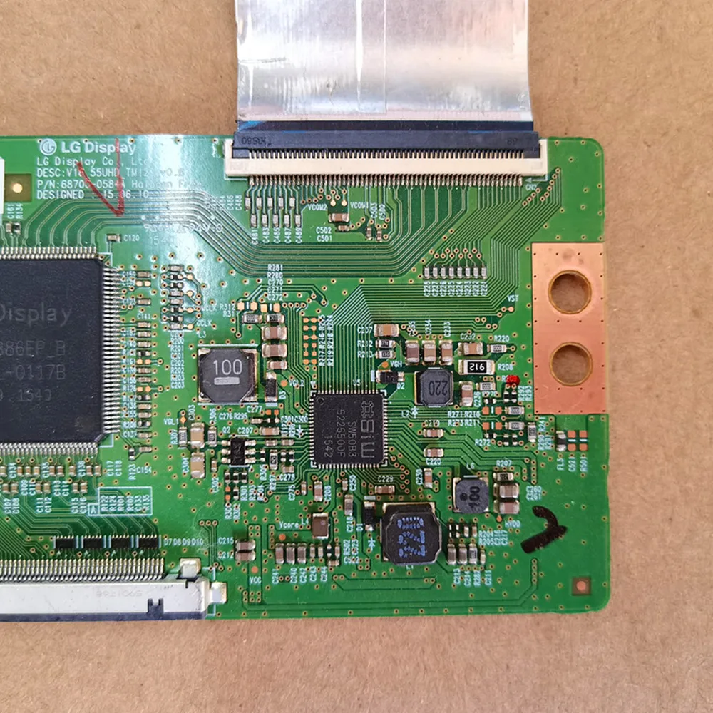 LVDS Placa placa lógica 6870C-0584A T-CON 6871L-4328B V16 55UHD TM120_v0.6 Para 49-polegada 55-polegada 55PFL5402 55PFL6902/F7 KALED49SUHD