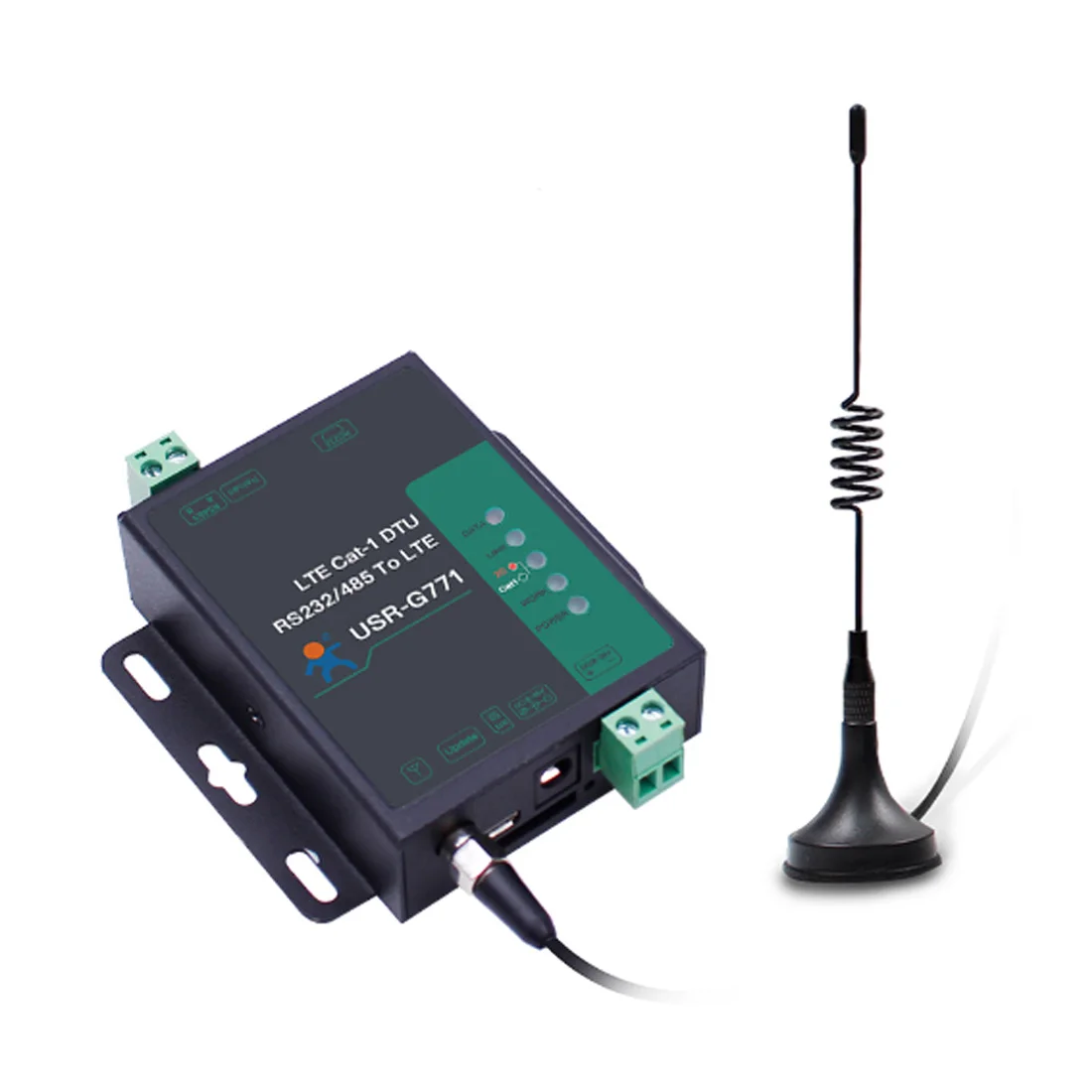 

USR-G771-E LTE CAT 1 Cellular Modem Support LTE & GSM TCP UDP Transparent Transmission RS232 RS485 Interfaces with SIM Card