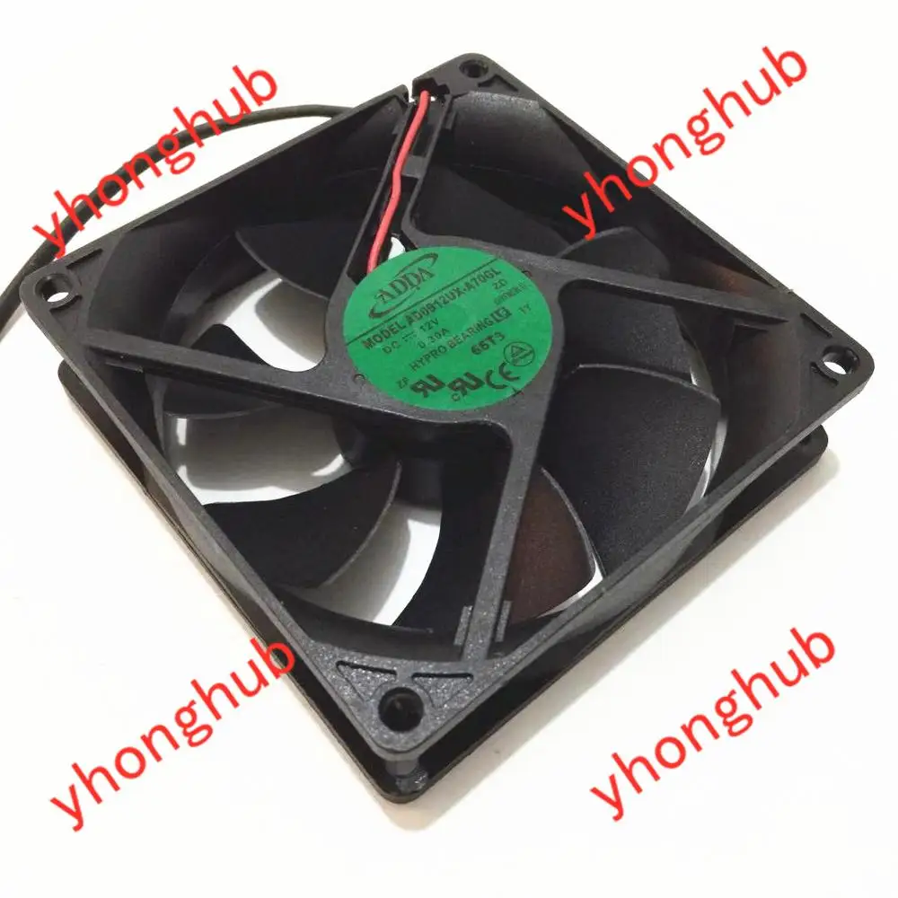 

ADDA AD0912UX-A70GL G DC 12V 0.30A 90X90X25mm Server Cooling Fan