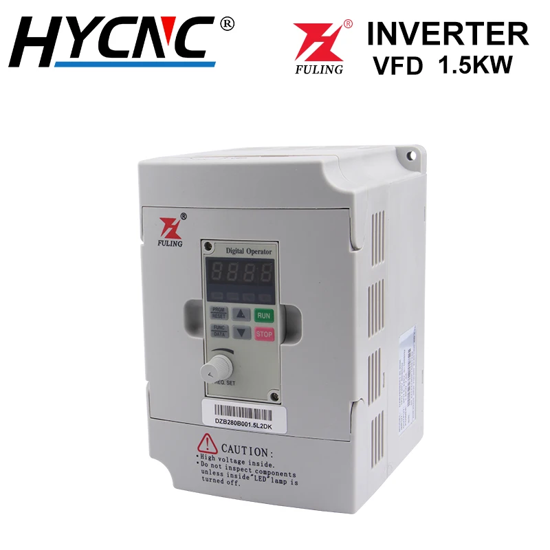 1pcs FULING1.5 KW 220V 380V VFD Inversor de frequência moderada pura 0-1000HZ para fresadora CNC