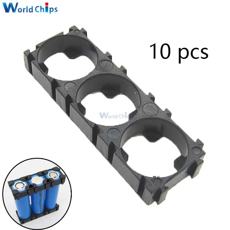 10 pcs/lot 1x3 3 Cells 18650 Battery Holder ABS Bracket Container for Li-ion 18650 Battery Pack Charging