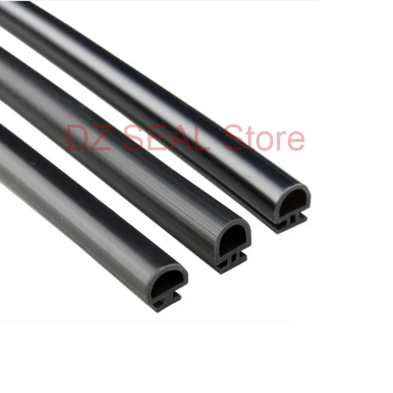 

1 Meter bottom width 5/6/7mm silicone rubber seal strip aluminum casement door gasket seal window weatherstrip