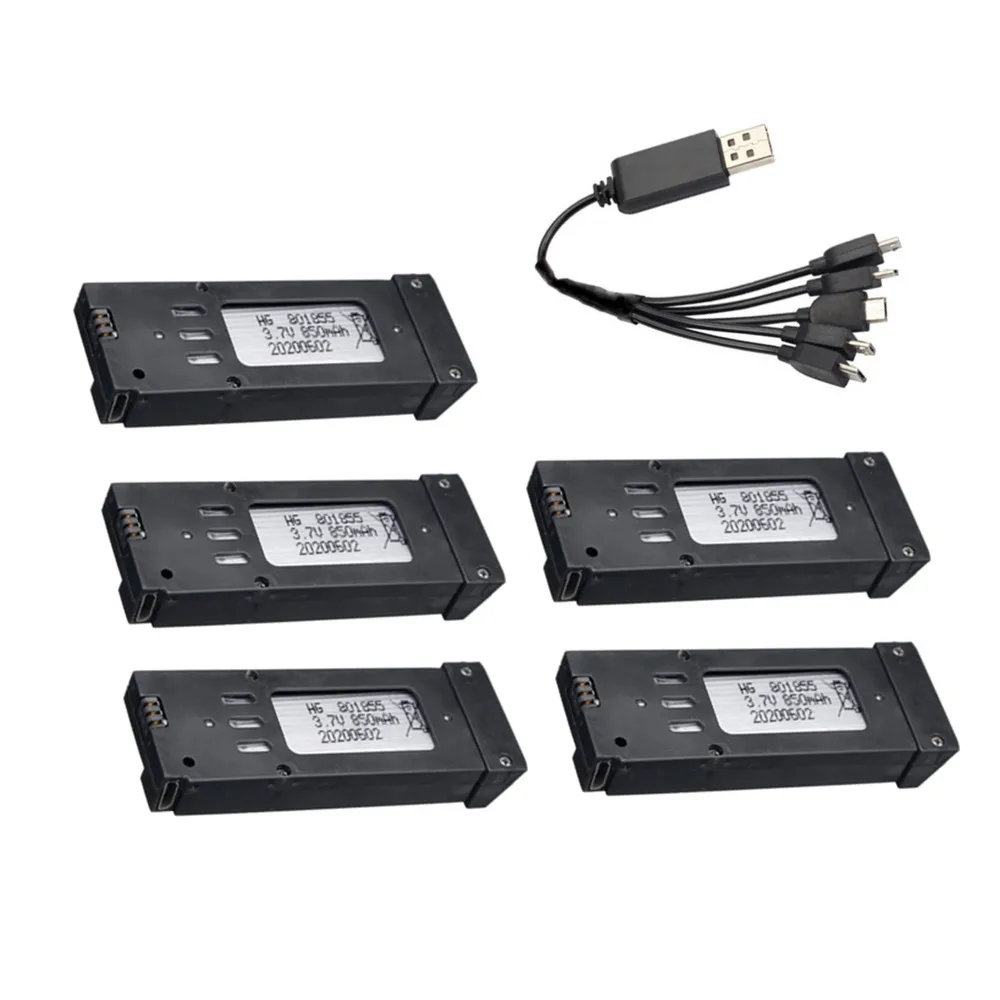 3.7V 850mAh Battery Charger Sets for E58 JY019 S168 RC Quadcopter Spare Parts 3.7v RC Drone Lipo Battery