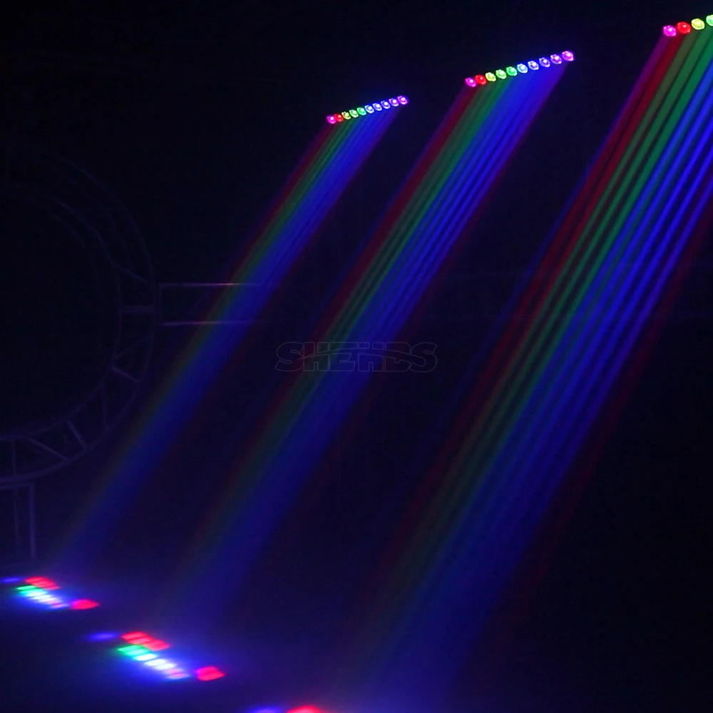 Imagem -06 - Led 10x40w Rgbw 4in1 Feixe Movendo a Cabeça Luz Lavagem de Parede dj Discoteca Palco Mostrar Festa Bar Dança Piso Efeito Iluminação Equipmen Peças