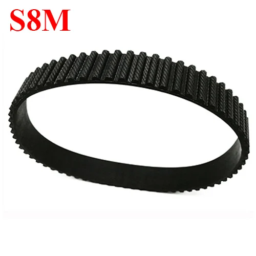 

STS S8M-720 90 Trapezoid ARC Tooth 15mm 20mm 25mm 30mm Width 8mm Pitch Rubber Closed-Loop Transmission Timing Synchronous Belt