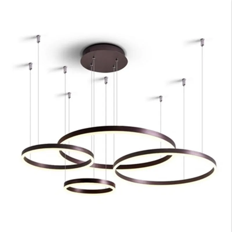 

Modern Luxury Large Ring Lamps Living Rome Coffee Gold Suspension Loft Pendant Lamp O Ring Chandelier Light Super Pretty