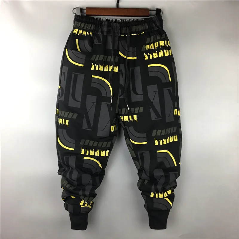 Owen Seak Men Casual Cargo Harem Pants High Street Hip Hop Length Men's Clothing Sweatpants Autumn Winter Black Big Size