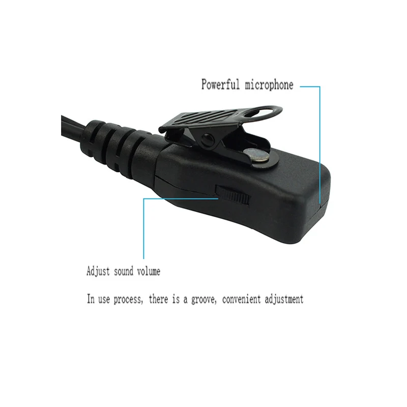 Retevis EEK002 Funkzubehör 5 Stück Lautstärkeregelbare Kopfhörer PTT Headset CB für Baofeng UV-5R 888S Retevis RT22 H777 RT3S – Detail 7