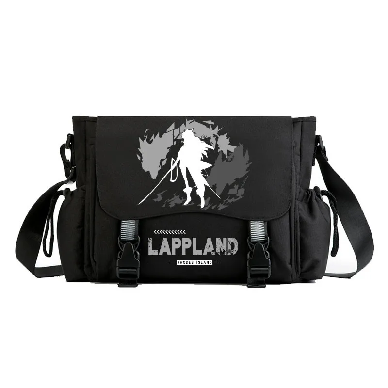 Arknights Handbag Shoulder Bag Black Casual Zipper Anime Crossbody School bags Messenger Bags