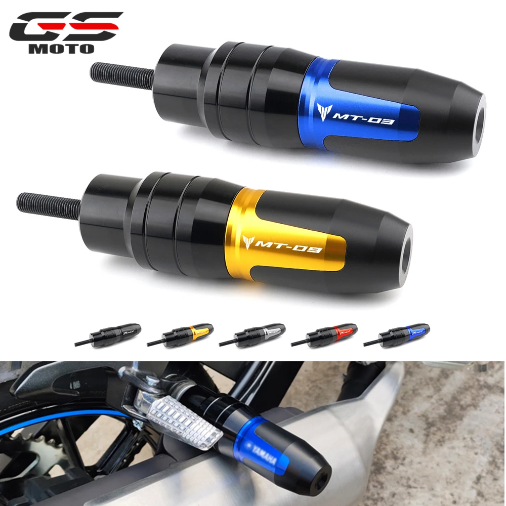 

Для YAMAHA MT03 MT09 FZ09 2012-2024 мотоциклетная защита от ударов, слайдеры выхлопных газов, защита от падения MT-03 MT-09 MT 03 09