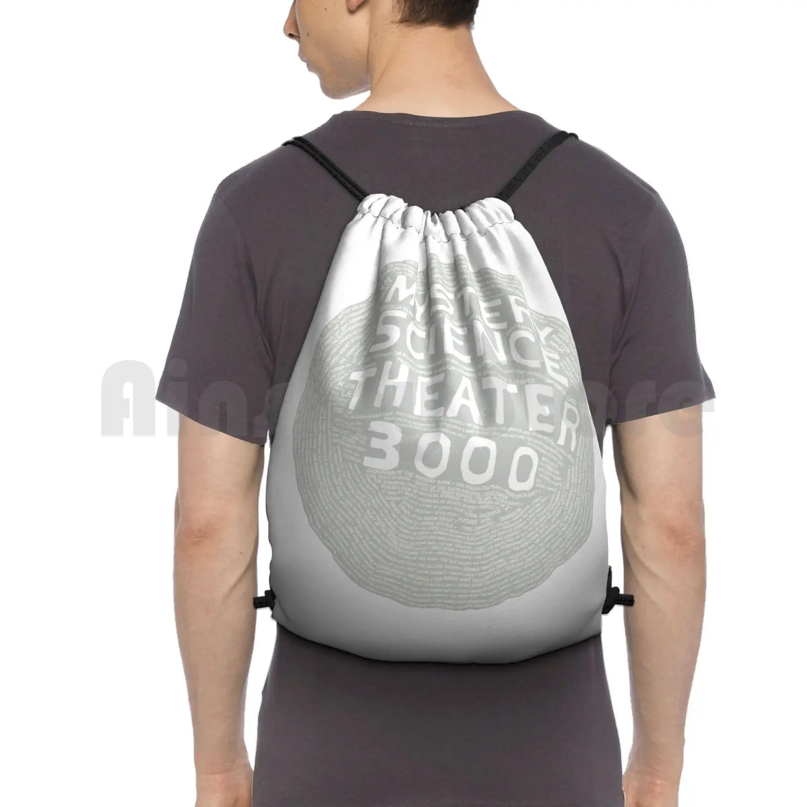 

Mst3k Backpack Drawstring Bags Gym Bag Waterproof Mst3k Mystery Science Theater 3000 Movies Science Mystery Theater