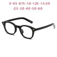 Gafas graduadas ovaladas TR90 a prueba de luz azul para miopía, gafas ópticas fotocromáticas de 0-0,5-0,75 a-6,0