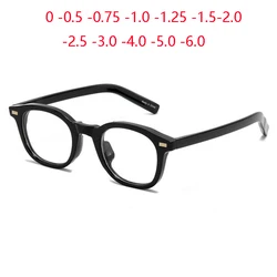 Blue Light Proof TR90 Oval Prescription Glasses For The Nearsighted Myopia Photochromic Optical Eyeglasses 0 -0.5 -0.75 To -6.0