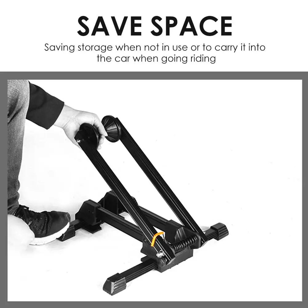 Floor Bike Stand Bicycle Storage Rack Foldable Adjustable Parking Rack Cycling Mountain Bike Holder Bicycle Accessories