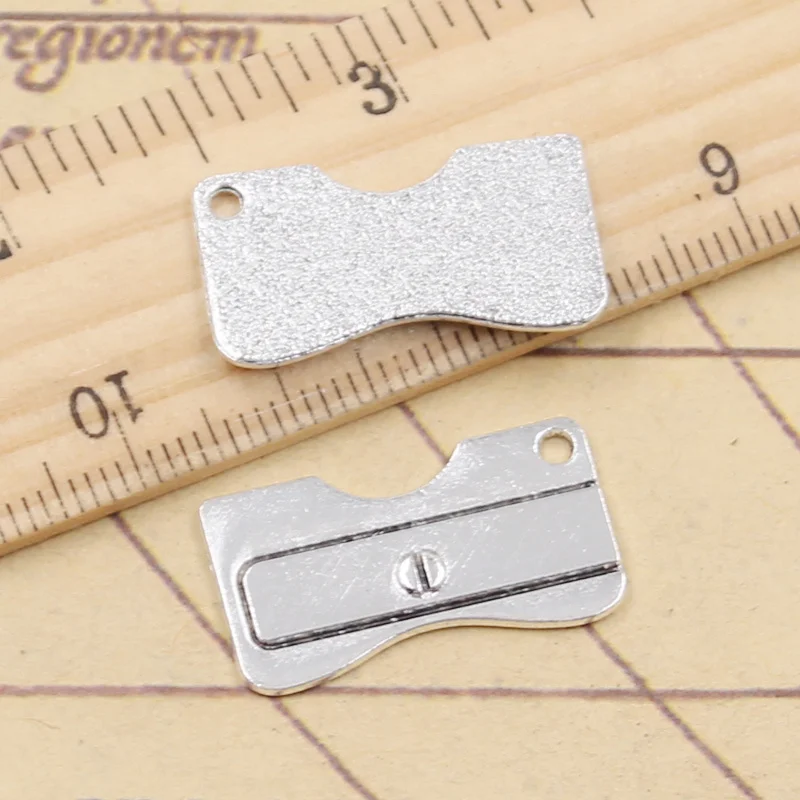 10pcs Charms School Pencil Sharpener 24x14mm Tibetan Silver Color Pendants Antique Jewelry Making DIY Handmade Craft