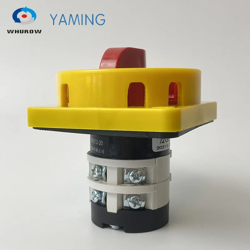 Manual Transfer Cam Switch LW31 20A 2 Poles 2 Position Padlock Changeover Machinery On And Off Switches YMZ12-20/2GS