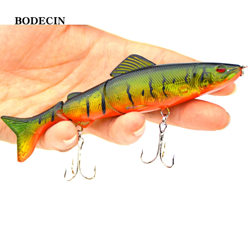 1pcs 17.7g 125mm Fishing Wobblers Lure Wobbler Lures Bait For Fish Peche 3 Segments Minnow Swimbait Hard Baits With Steel Ball