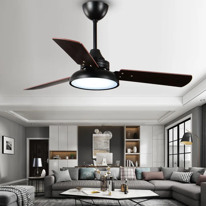 

42Inch Led Ceiling Fan With Lamp Roof Lighting Fan Modern Bedroom Living Room Kitchen Decorate Ceiling Fans With Remote Control