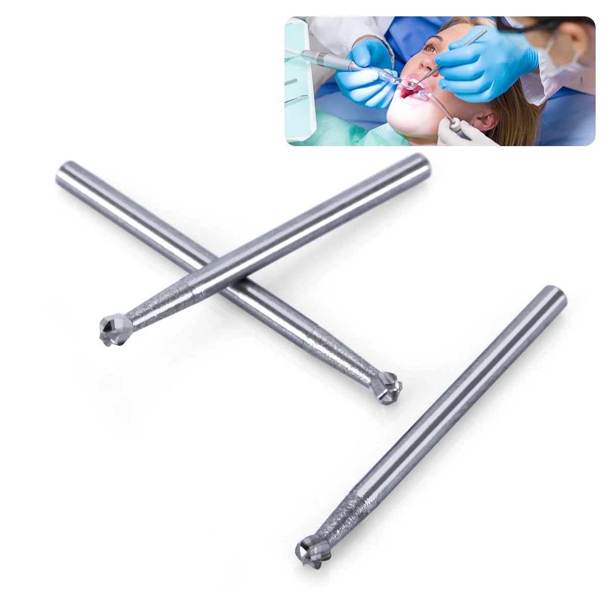 AZDENT Dental Chirurgische Hartmetallbohrer 25 mm Bohrer FGXL 4/6/8/557 Polierbohrer für Hochgeschwindigkeitshandstück Zahnmedizinwerkzeug – Detail 6