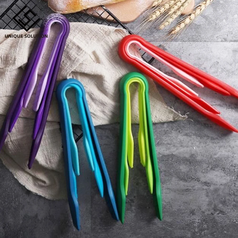 

3Pcs Plastic Kitchen Tongs Serving Cooking Tongs For Barbecue Cooking Salad Grilling Frying Kitchen Utensils