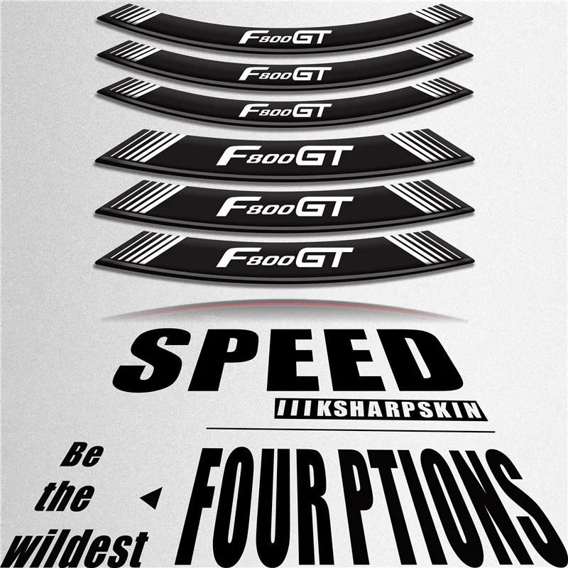 

Motorcycle sticker stripe personality wheel stickers creative reflective decorative tires for BMW F800GT